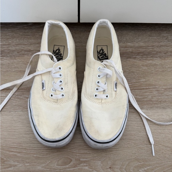 Vans Shoes - Vans Light Yellow Canvas Sneakers